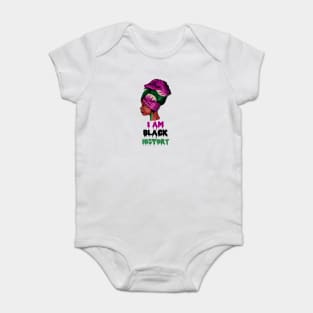 I am Black History, African, Black Pride Baby Bodysuit